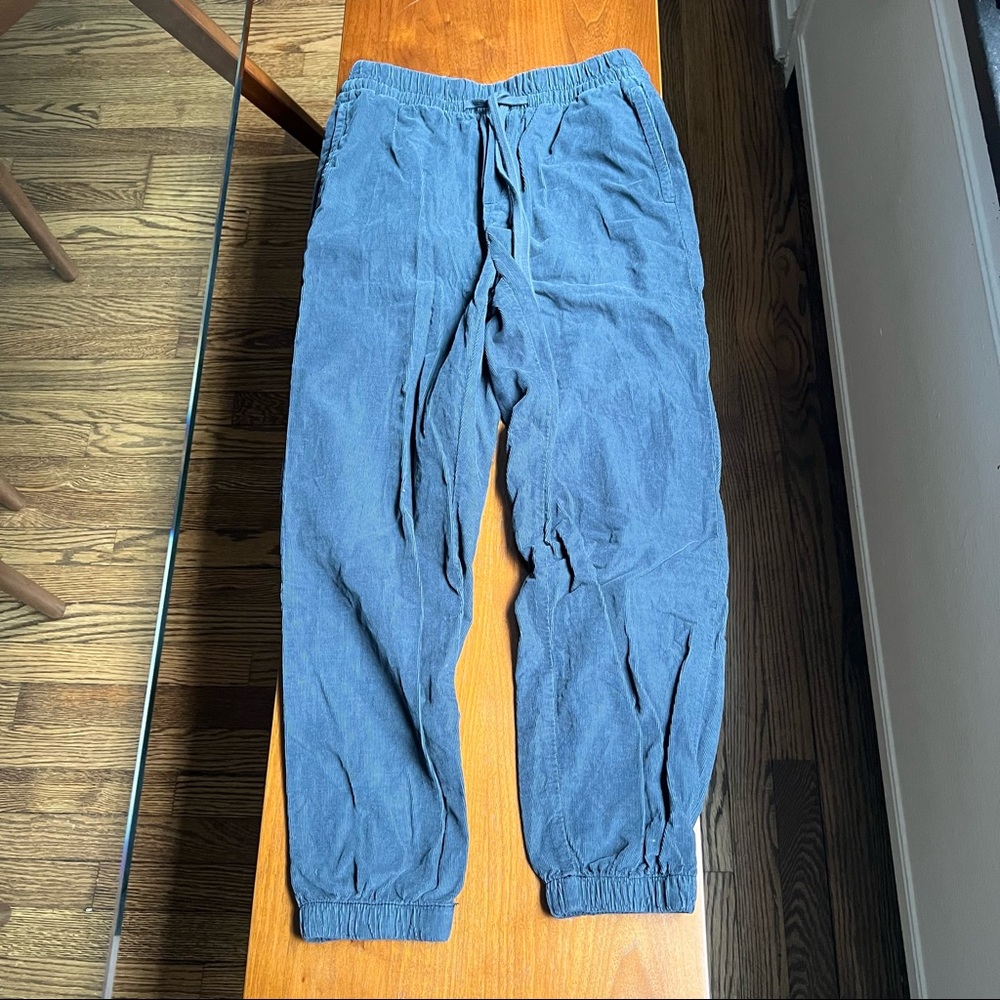 Navy corded joggers - AE